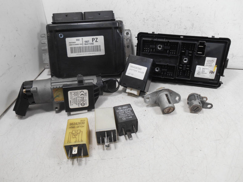 Kit Chiave ECU Chevrolet Matiz 800 38kw 52cv A08S3 2006 96417290 96427973 96540559