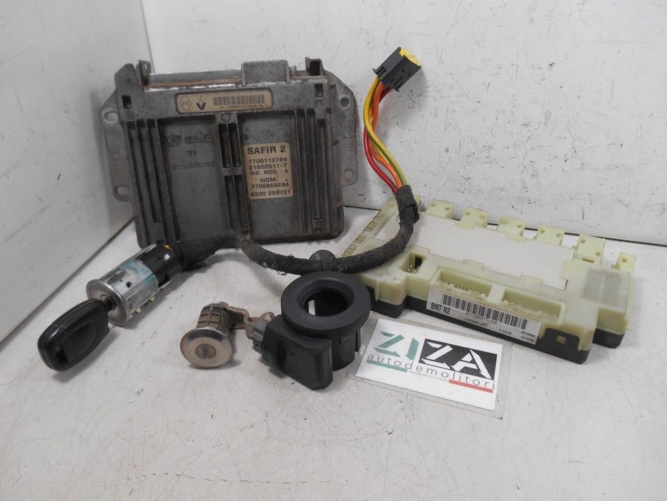 Kit Chiave ECU Renault Clio II 1.2 43kw 58cv D7FD7 1999 7700112764 7700868294