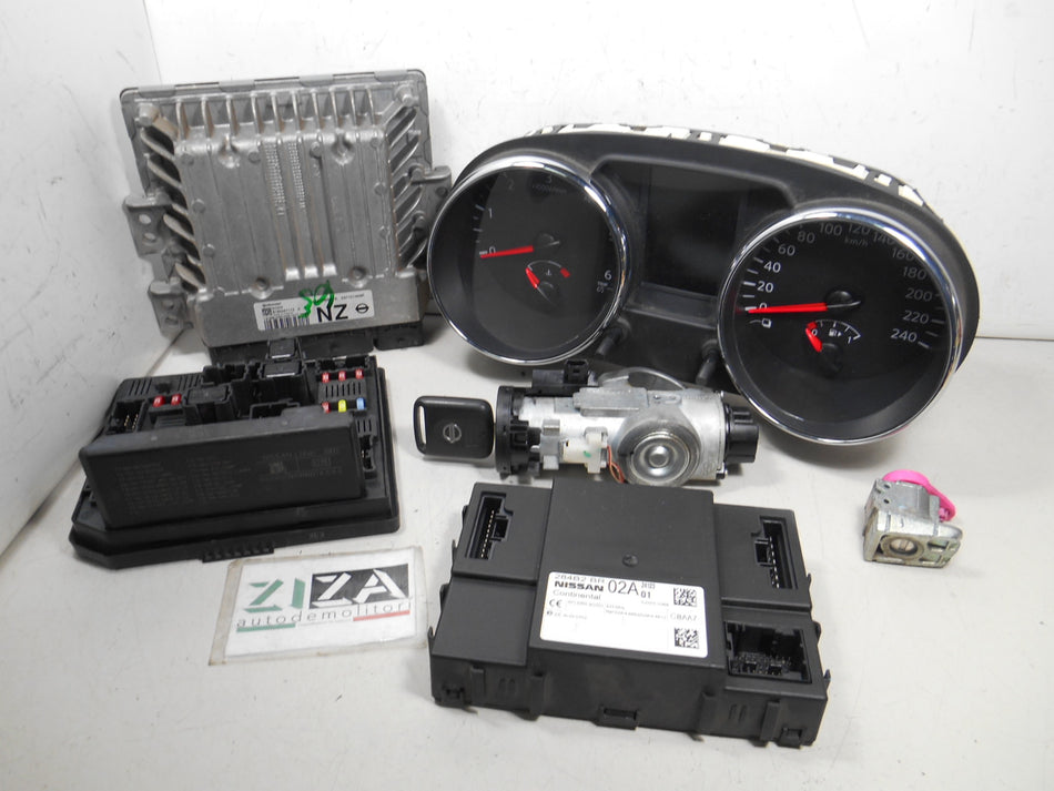 Kit Chiave ECU Nissan Qashqai J10 1.5 DCI 110cv K9K 2012 23710-BB31A S180067173A
