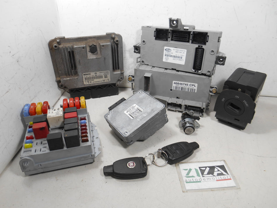 Kit Chiave ECU Fiat Croma 1.9 Mjet 150cv 939A2000 2010 0281012963 51854280