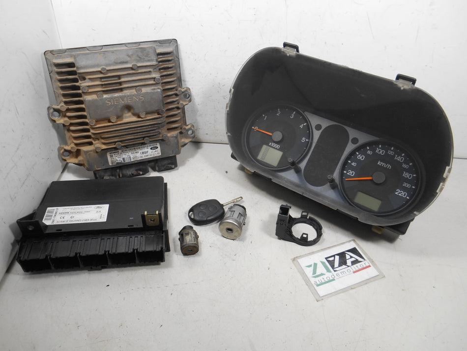Kit Chiave ECU Ford Fiesta V 1.4 TDCI 50kw 68cv F6JA 2003 2S6A-12A650-BL