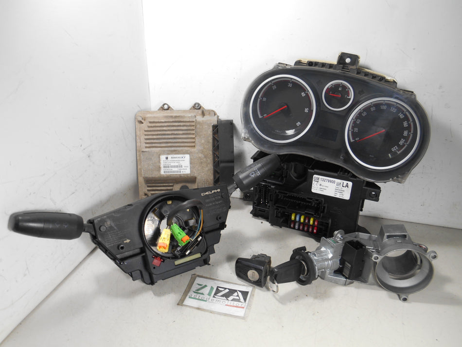 Kit Chiave ECU Opel Corsa D 1.3 CDTI 90cv Z13DTH 2008 55568382 KY MJD6O3.SA