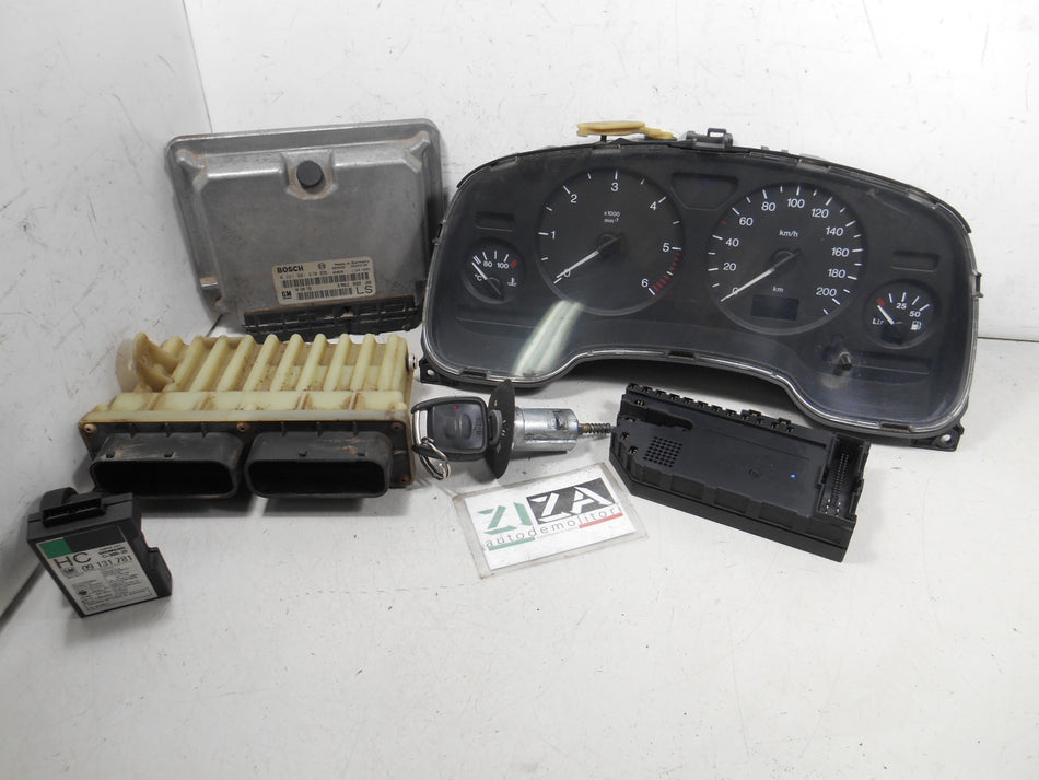 Kit Chiave ECU Opel Astra G 1.7 50kw X17DTL 1998 0281001670 90589736