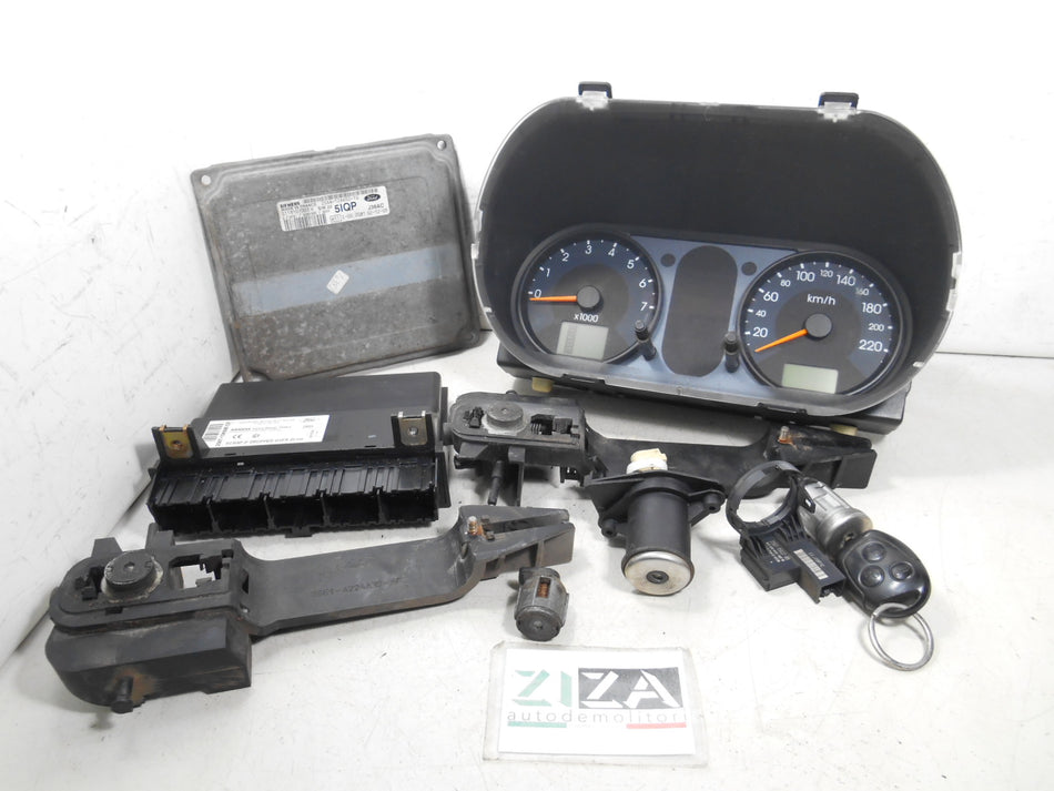 Kit Chiave ECU Ford Fusion 1.6 16V 74kw FYJA 2003 2S6A-12A650-TG