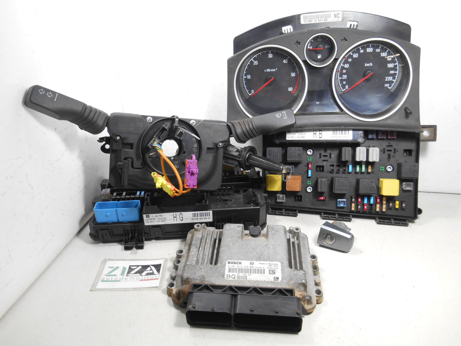 Kit Chiave ECU Opel Astra H SW 1.9 CDTI 88kw 120cv Z19DT 2006 55198921 0281012549