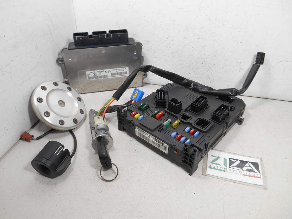Kit Chiave ECU Peugeot 206+ 1.1 60cv HFX 2010 9667112180 9657999780