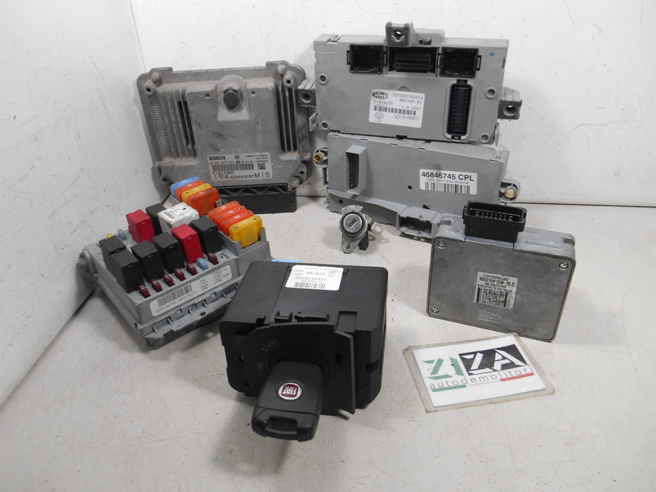 Kit Chiave ECU Fiat Croma 1.9 Mjet 150cv 939A2000 2008 0281012963 51812902