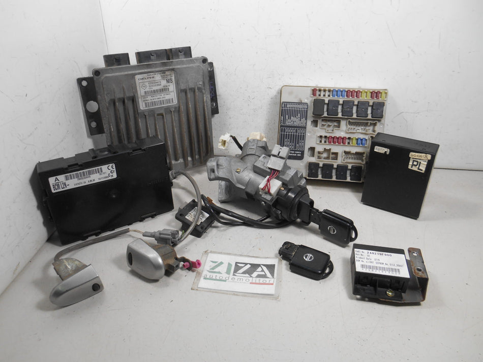 Kit Chiave ECU Nissan Micra K12 1.5 DCI 48kw K9K 2003 8200334419 8200353898