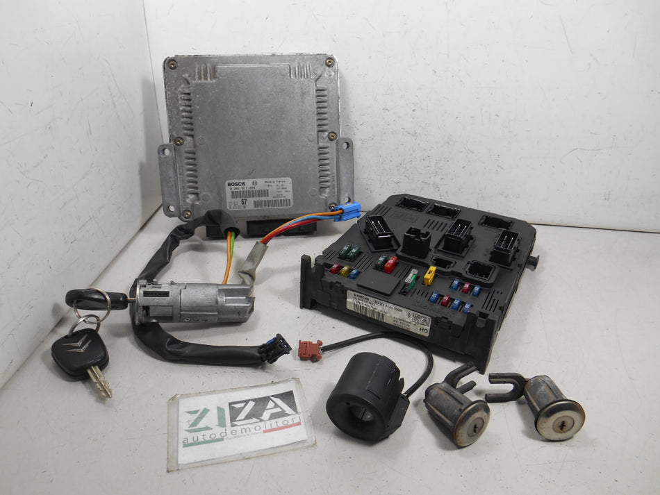 Kit Chiave ECU Citroen Xsara Picasso 2.0 HDI 90cv RHY 2003 9647693180 0281011084