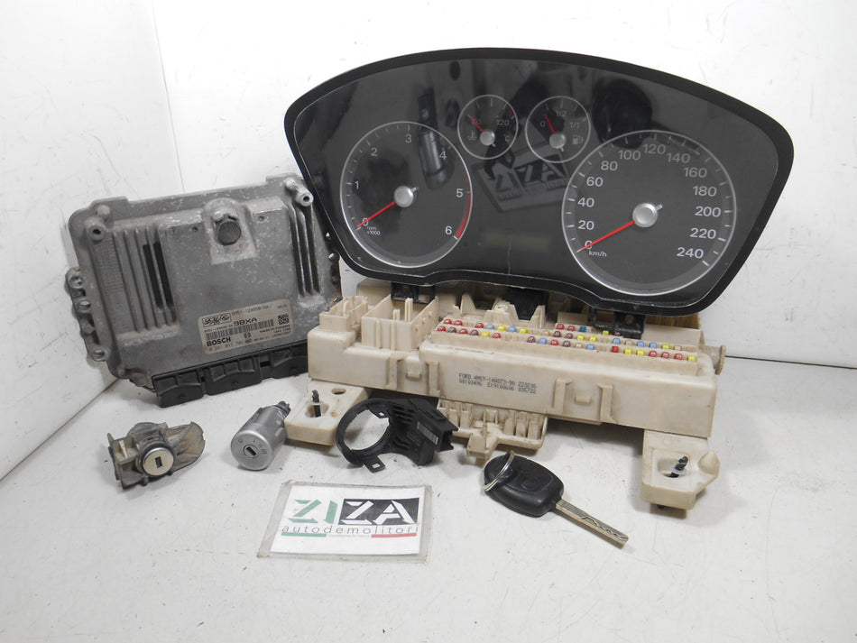 Kit Chiave ECU Ford Focus C-Max 1.6 TDCI 90cv HHDA 2006 6M51-12A650-NA 0281011701