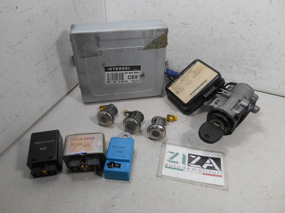 Kit Chiave ECU Hyundai Atos 1.0 40,4kw 55cv G4HC 2000 39110-02743 S02808263