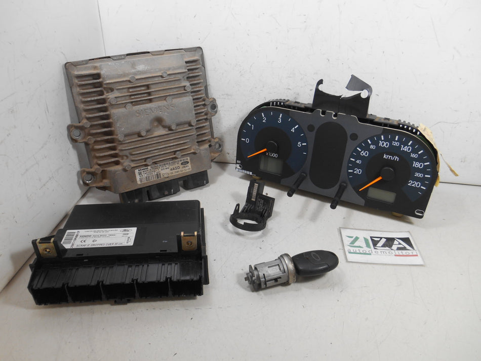 Kit Chiave ECU Ford Fusion 1.4 TDCI 50kw F6JA 2003 2N1A-12A650-AE 5WS40031E-T