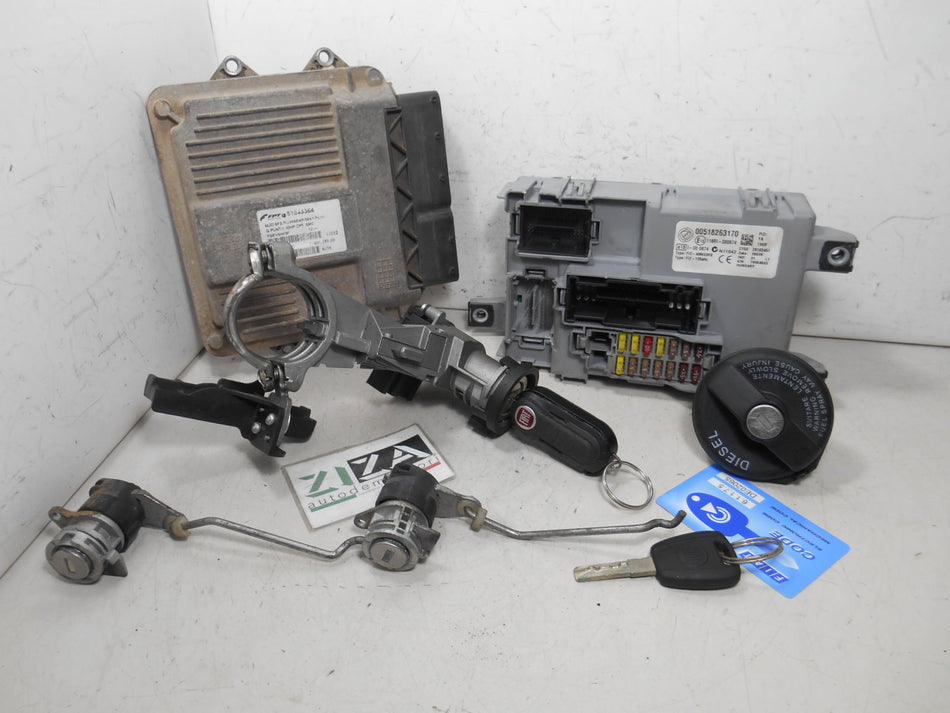 Kit Chiave ECU Fiat Grande Punto 1.3 Mjet 66kw 90cv 2008 51843364 518263170