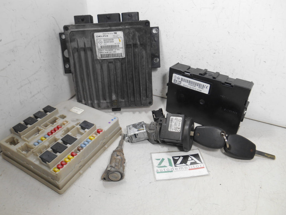 Kit Chiave ECU Renault Clio III 1.5 50kw K9KM7 2007 8200399038 8200619409