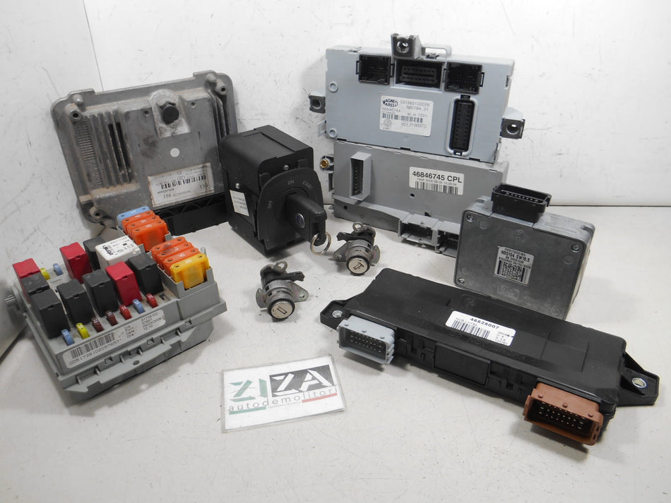 Kit Chiave ECU Fiat Croma 1.9 Mjet 150cv 939A2000 2006 55207458 0281012148