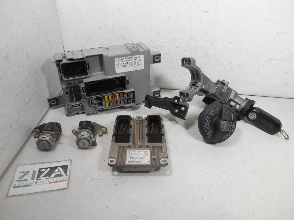 Kit Chiave ECU Fiat Grande Punto 1.4 B/Met 57kw 350A1000 2008 51843148 IAW5SF8.M8