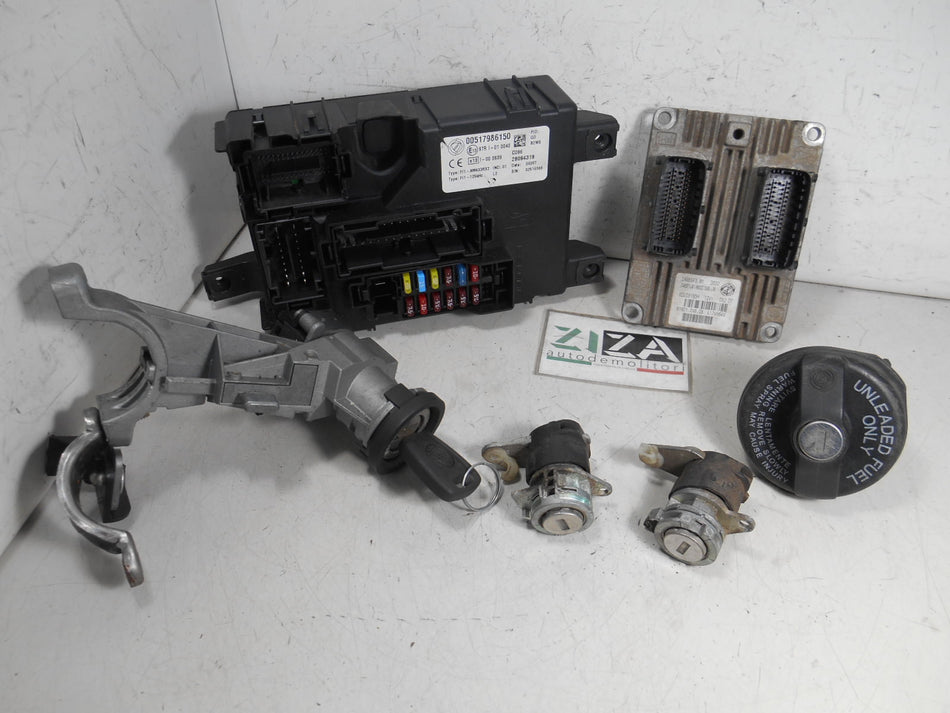 Kit Chiave ECU Fiat Grande Punto 1.2 48kw 199A4000 2006 51798649 IAW5SF3.M1