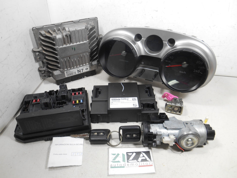 Kit Chiave ECU Nissan Qashqai J10 +2 1.5 DCI 76kw K9K 2009 23710JD58C