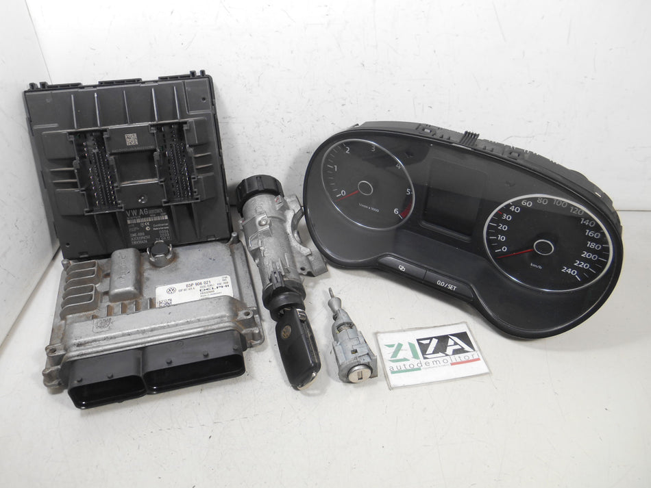 Kit Chiave ECU VW Polo 6R 1.2 55kw 75cv CFW 2012 03P906021 6R0937087K