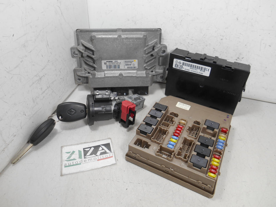 Kit Chiave ECU Renault Clio III 1.2 16V 75cv D4FD7 2007 8200522357  8200510536