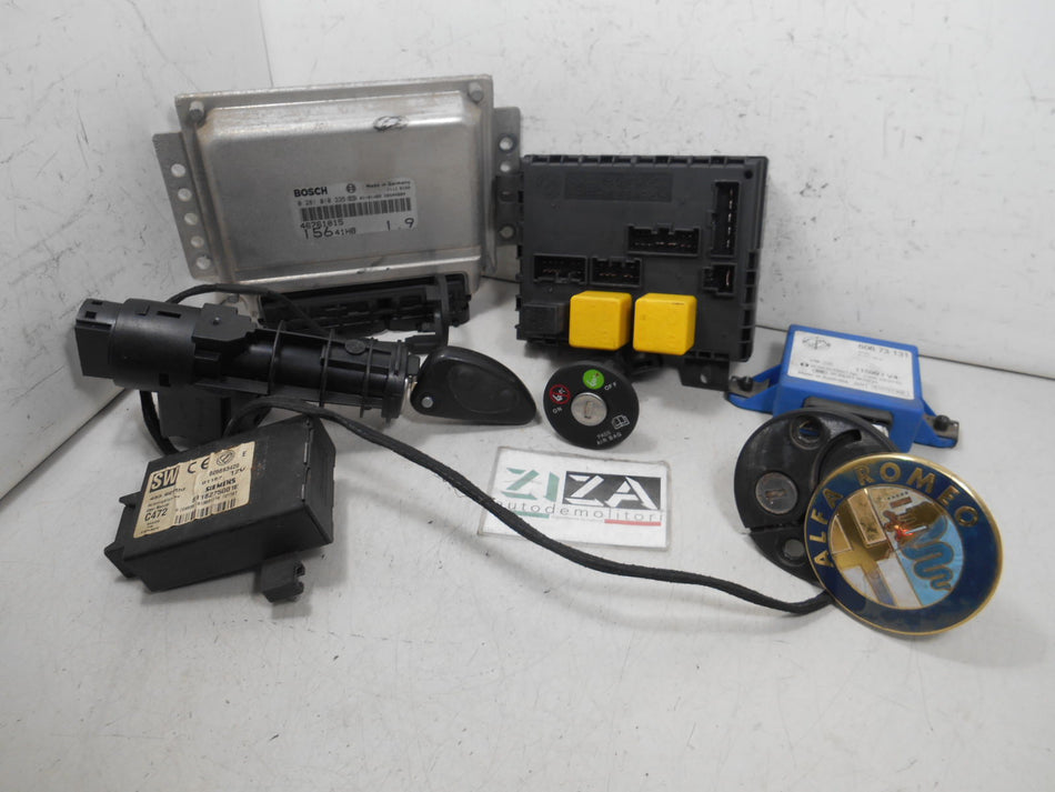 Kit Chiave ECU Alfa 156 SW 1.9 JTD 81kw 110cv AR37101 2001 46761015 0281010335