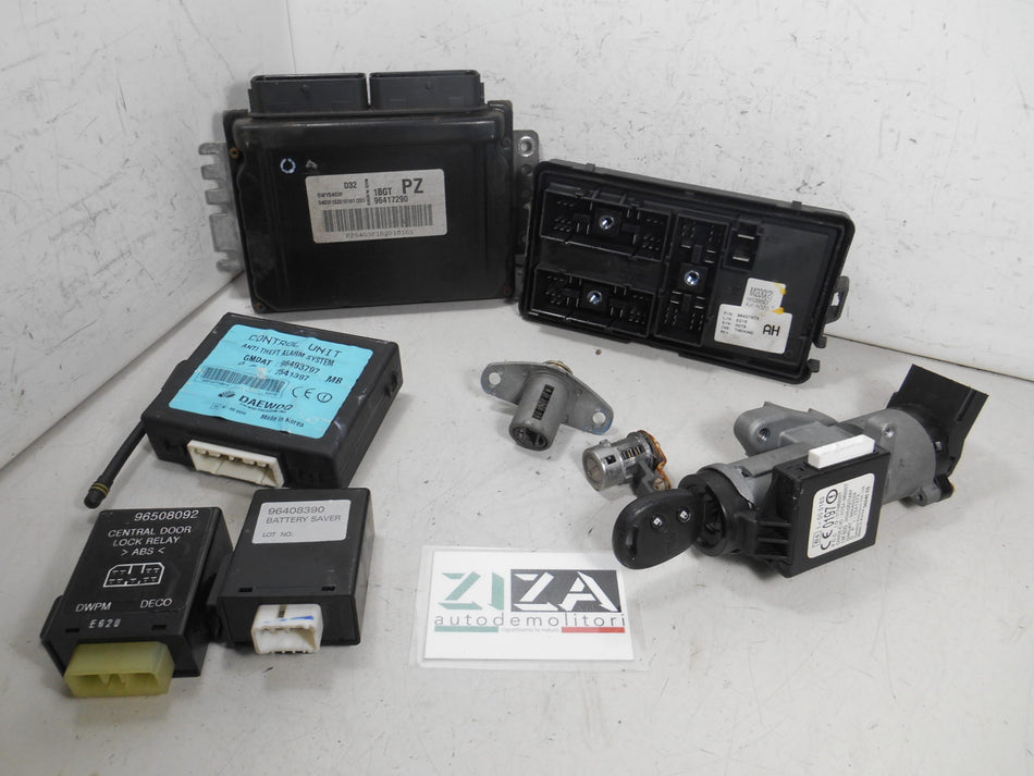 Kit Chiave ECU Chevrolet Matiz 800 38kw 52cv A08S3 2005 96417290 5WY5403F