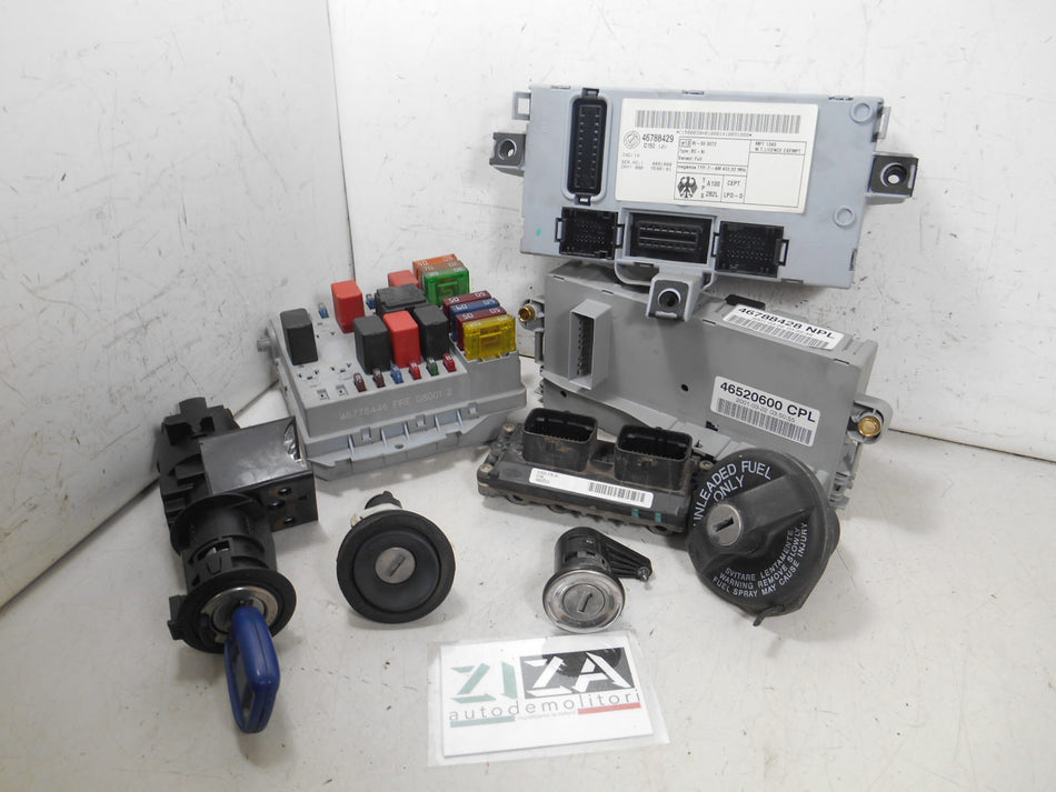 Kit Chiave ECU Fiat Punto 188 1.2 60cv 188A4000 2001 46820323 61600.376.03 IAW59F.M3