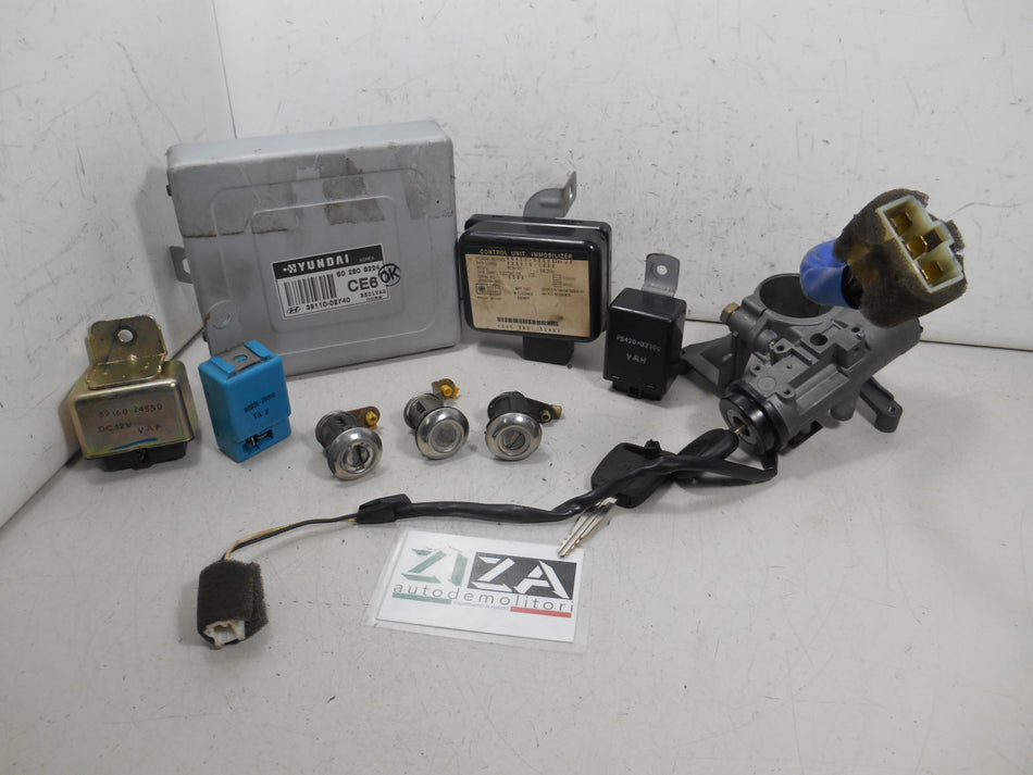 Kit Chiave ECU Hyundai Atos 1.0 40,4kw 55cv G4HC 2000 39110-02740 S02808224