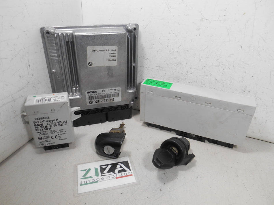 Kit Chiave ECU BMW E46 320d 2.0 150cv 204D4 2001 0281010565 7793443