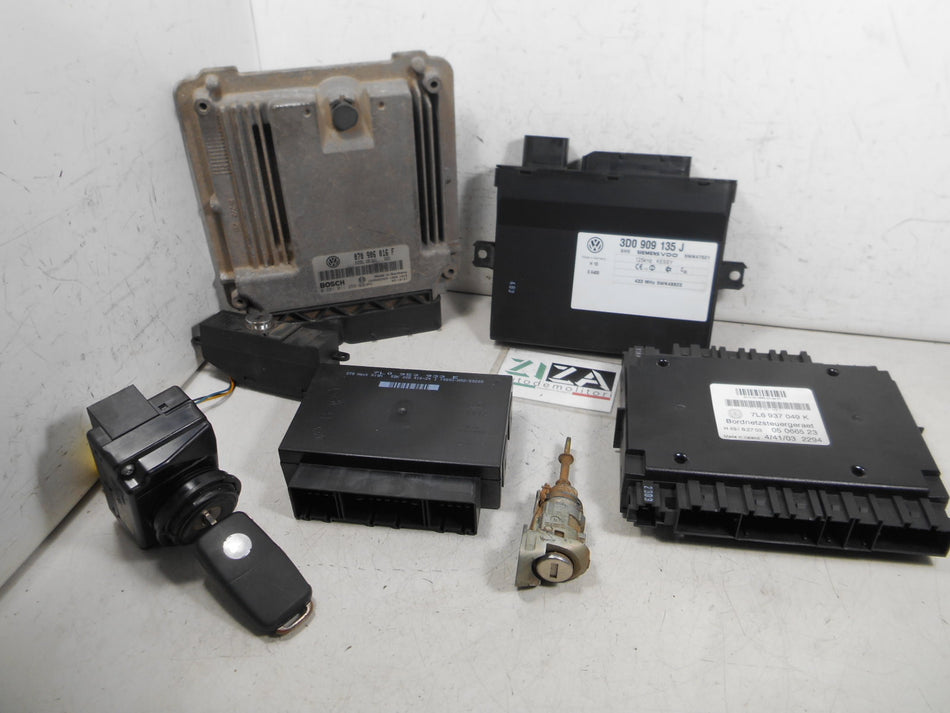 Kit Chiave ECU VW Touareg I 2.5 TDI 128kw 174cv BAC 2004 070906016F