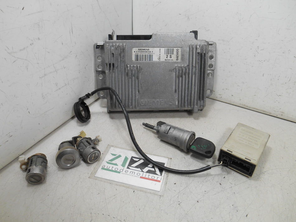 Kit Chiave ECU Daewoo Matiz 0.8 51cv F8CV 1999 96259124 96315230 K115000010F