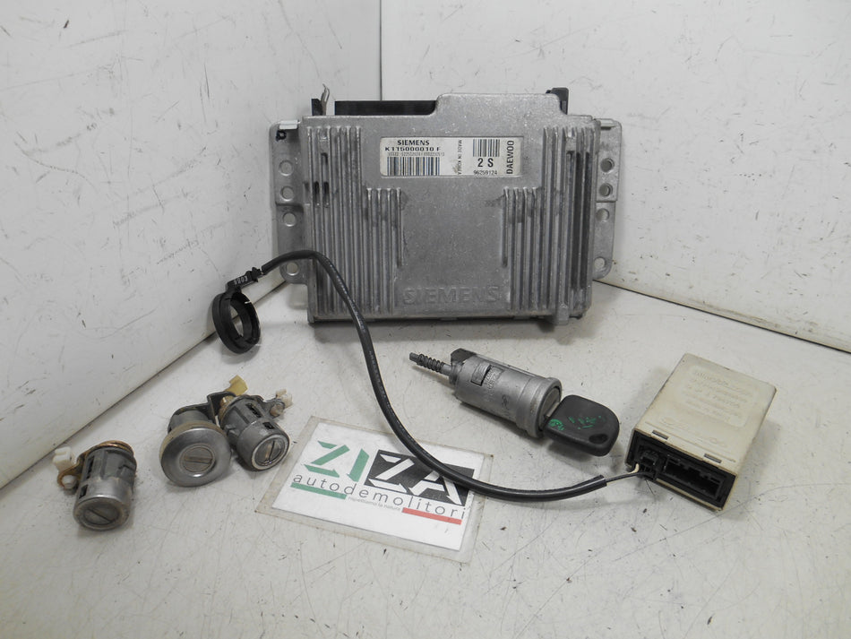 Kit Chiave ECU Daewoo Matiz 0.8 51cv F8CV 1999 96259124 96315230 K115000010F