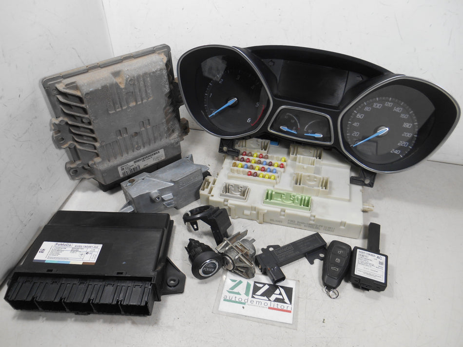 Kit Chiave ECU Ford Focus III SW 1.6 TDCI 70kw T3DB 2012 BV61-12A650-SF