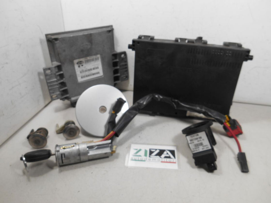 Kit Chiave ECU Peugeot 206 1.1 60cv HFX 2001 IAW48P2.70 9642597680 9642423780