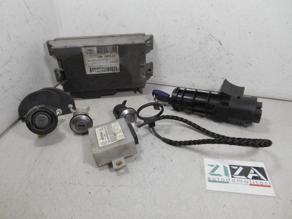 Kit Chiave ECU Fiat Seicento 0.9 29kw 39cv 1170A1.046 2000 46555914 IAW16FM.EC