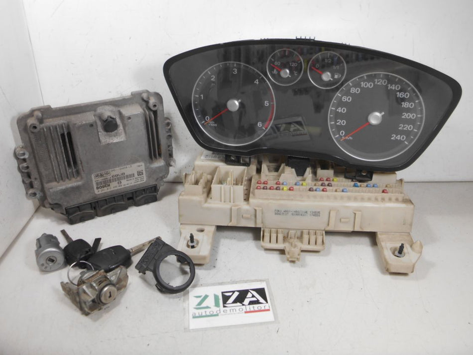 Kit Chiave ECU Ford Focus II 1.6 80kw 109cv G8DA 2005 5M51-12A650-LB 0281012486
