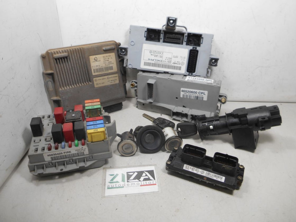 Kit Chiave ECU Fiat Punto 188 1.2 B/GPL 44kw 60cv 188A4000 2008 51819335 IAW5AFP4