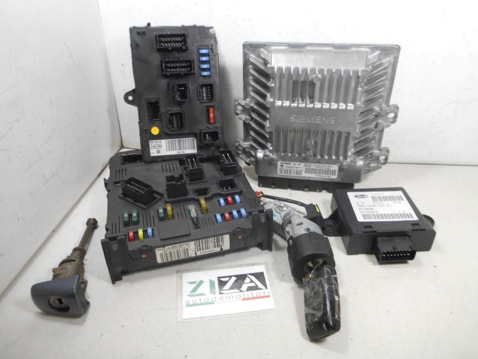 Kit Chiave ECU Peugeot 407 2.0 100kw RHR 2004 5WS40167F-T SID803 9656412980
