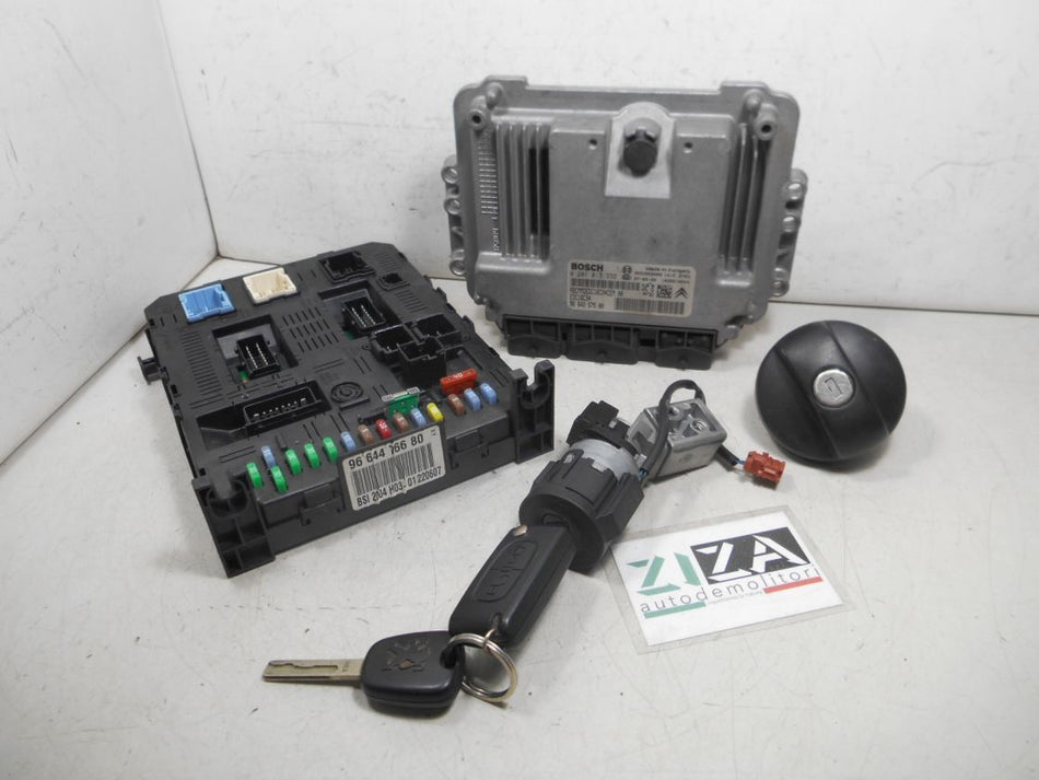 Kit Chiave ECU Peugeot 308 I 1.6 HDI 90cv 9HV 2007 9664257580 9664476680