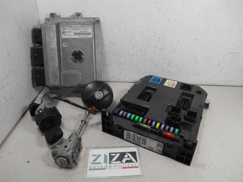 Kit Chiave ECU Citroen C3 II Res 1.2 60kw 82cv HM01 2015 9811545280 9666952080