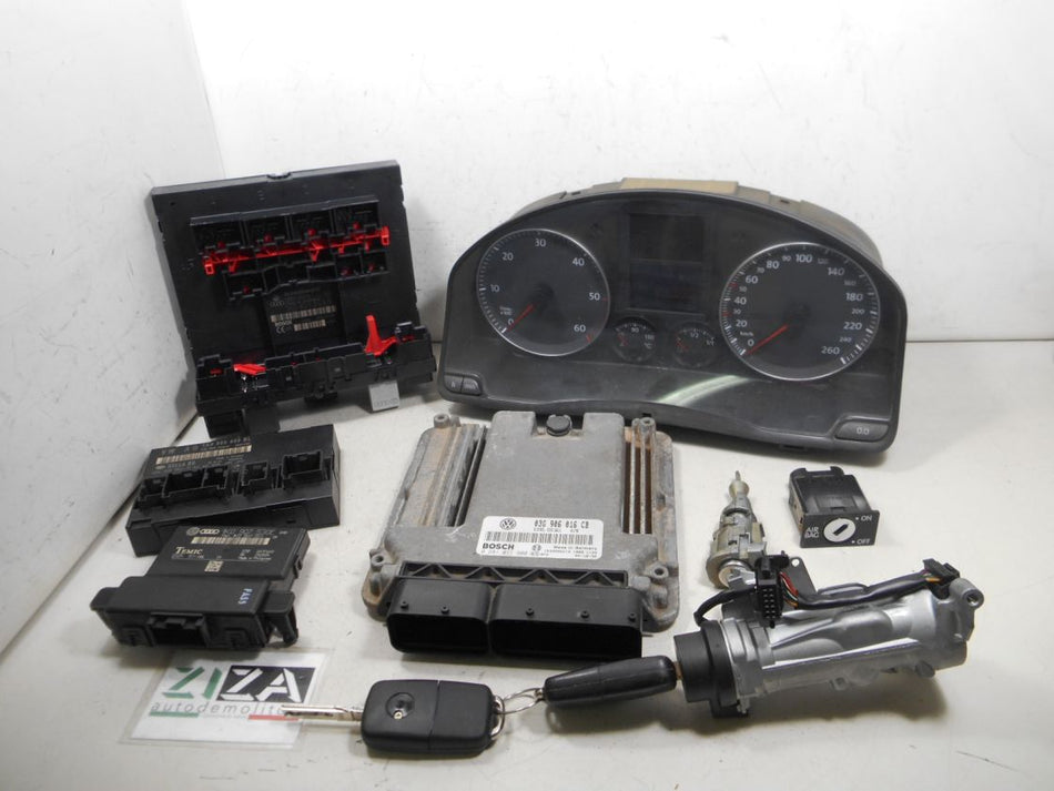 Kit Chiave ECU VW Golf V 1.9 TDI 77kw 105cv BKC 2005 03G906016CB 0281011900