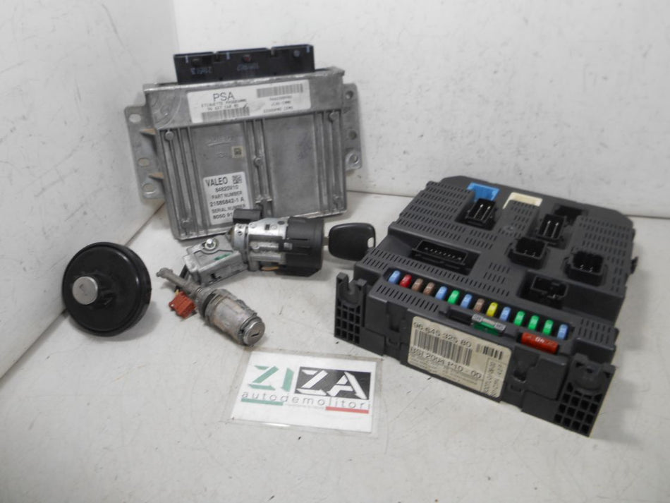 Kit Chiave ECU Citroen C3 I Rest. 1.4 B/Met 54kw KFV 2009 9662714880