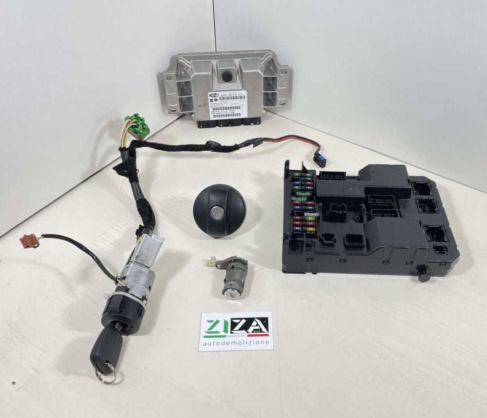 Kit Chiave ECU Peugeot 307 1.4 65kw 88cv KFU 2004 IAW6LP2.01 9654722780 9647498180