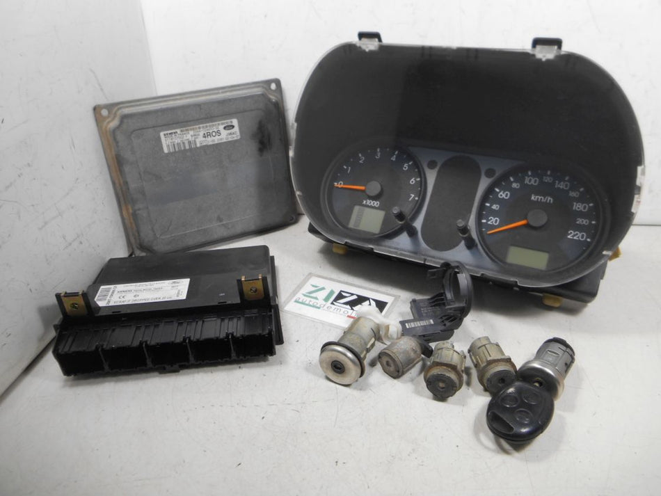 Kit Chiave ECU Ford Fiesta V 1.4 59kw FXJA 2002 2S6A-12A650-SE S118107002F