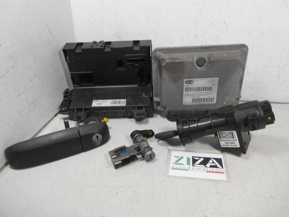 Kit Chiave ECU Fiat Panda 169 1.1 8V 40kw 187A1000 2006 51793113 IAW4AF.SS