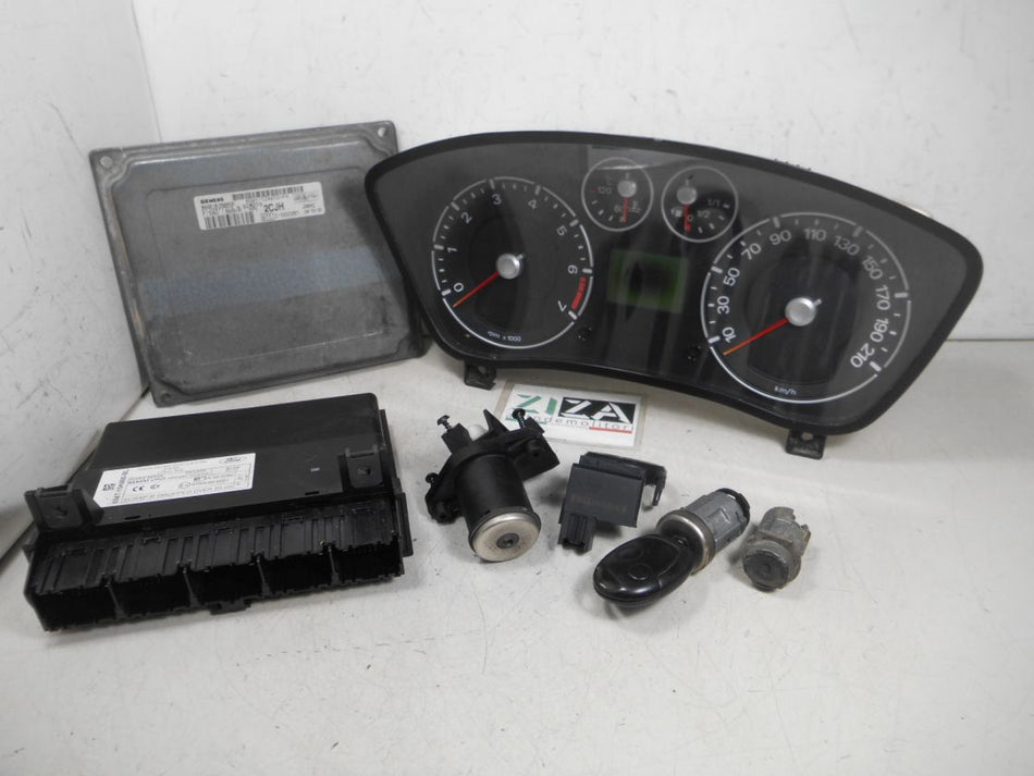 Kit Chiave ECU Ford Fiesta V 1.2 16V 55kw 75cv FUJA 2008 6S61-12A650-FH
