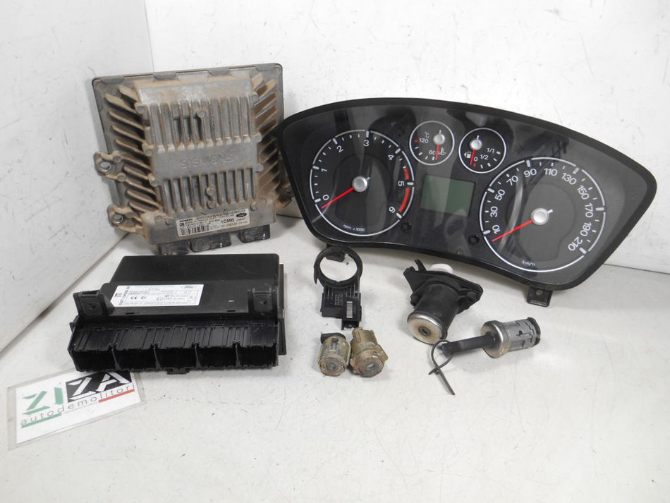 Kit Chiave ECU Ford Fiesta V Res 1.4 TDCI 50kw 68cv F6JB 2006 6S61-12A650-AB