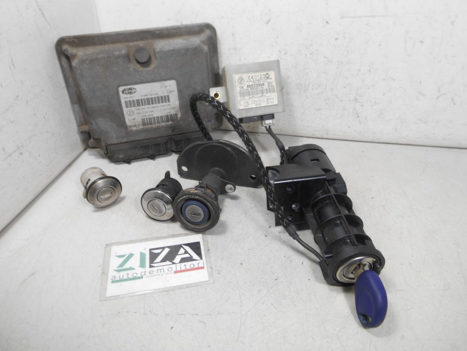 Kit Chiave ECU Fiat Seicento 1.1 40kw 187A1000 2001 73501877 IAW4AF.M7
