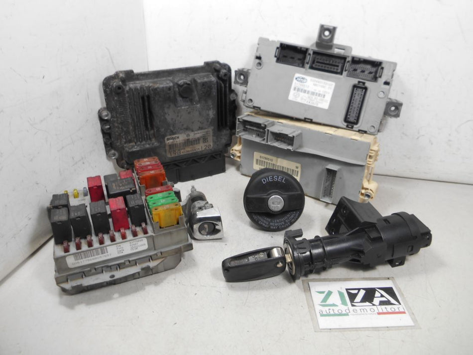 Kit Chiave ECU Fiat Bravo 198 1.9 120cv 192A8000 2008 51809688 0281013579