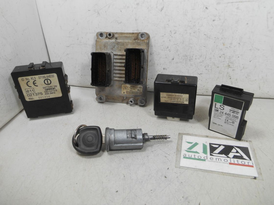 Kit Chiave ECU Opel Agila A 1.2 16V 55kw 75cv Z12XE 2002 0261207426 24456865